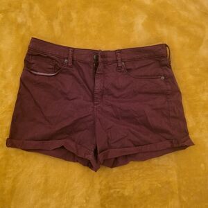 Women's Burgundy Shorts